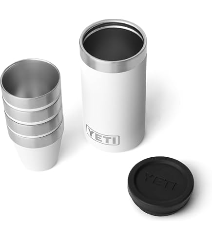 YETI Shot Glasses with Carrying Case, Set of 4, White : Amazon.co
